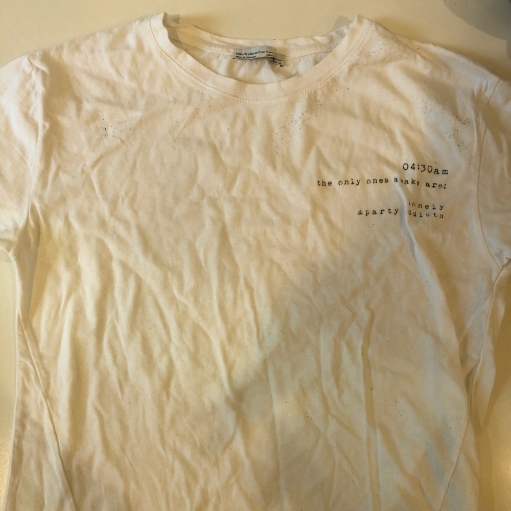 Zara white teeshirt
